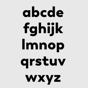alphabet (personalised) 6 colours