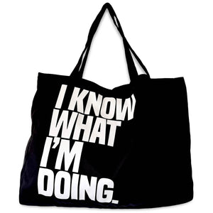 i know & i don't know shopper bag