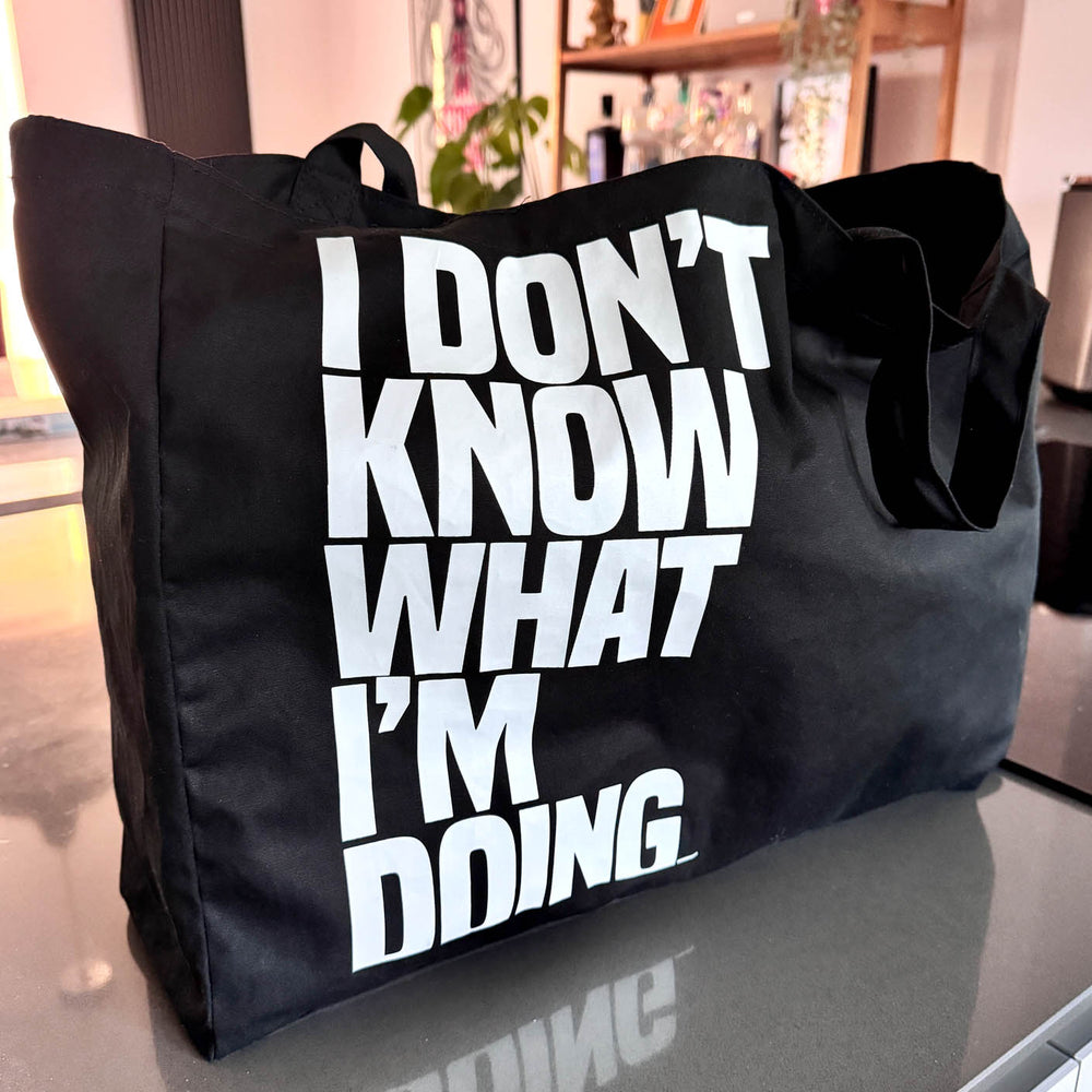 i know & i don't know shopper bag