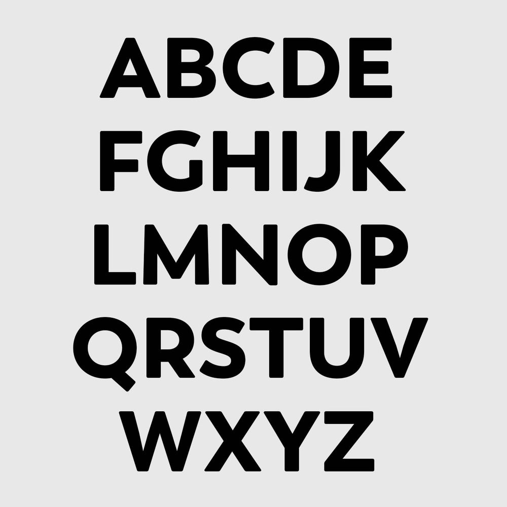 alphabet (personalised) 6 colours