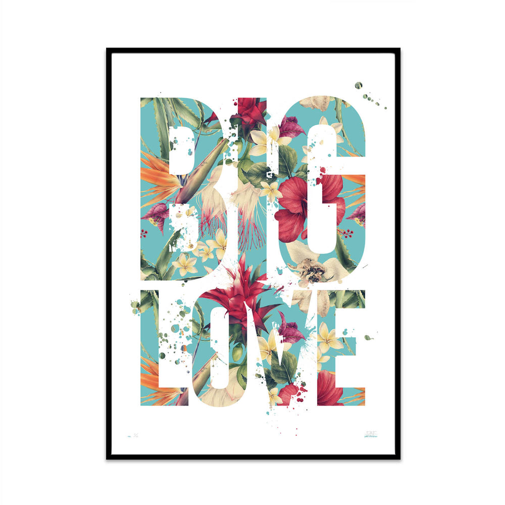 big love (paint with tropical flowers)