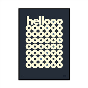 hello special typography art print ke edition. stylish modern contemporary deigns for your home by graphic artist phil christer 