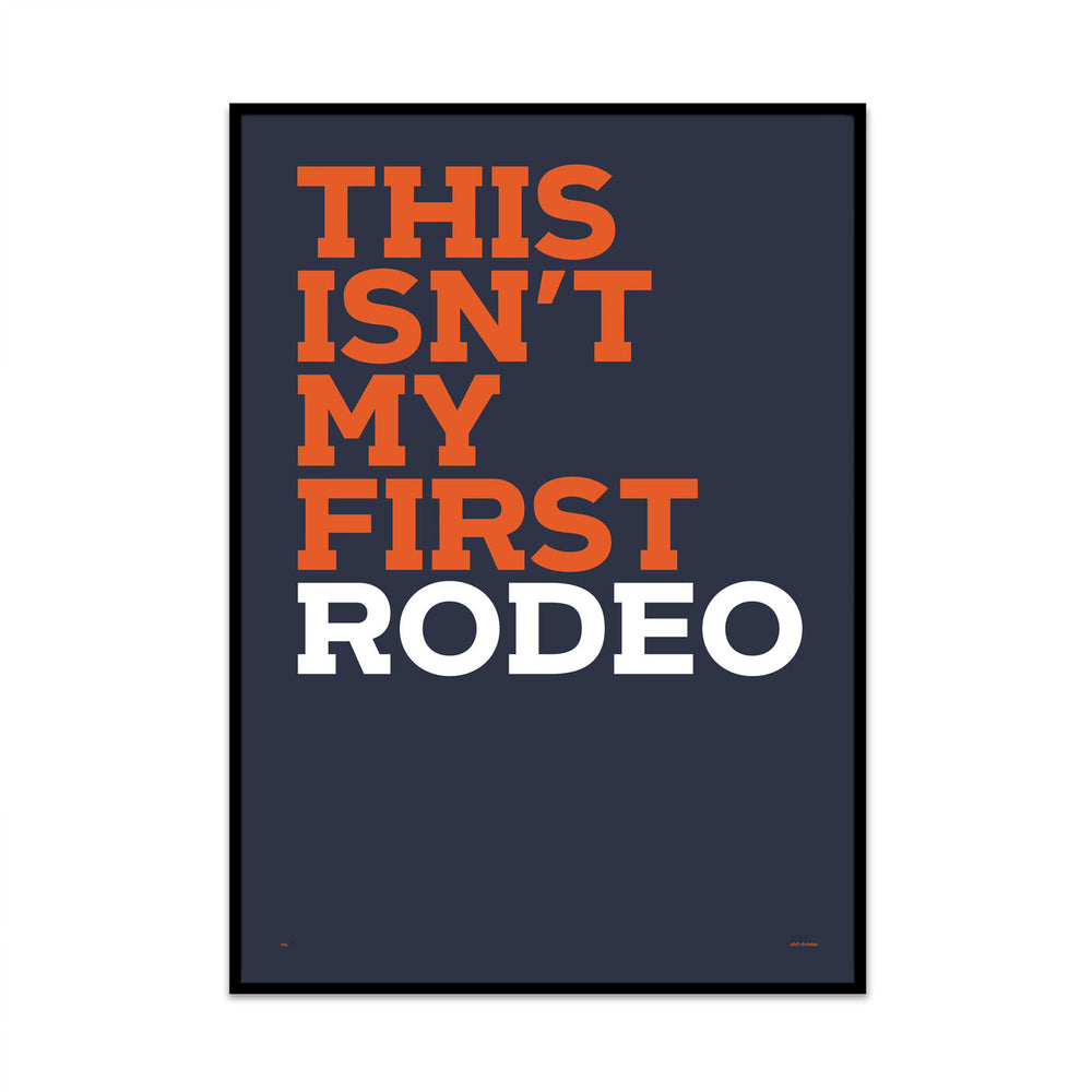 first rodeo (this edition)