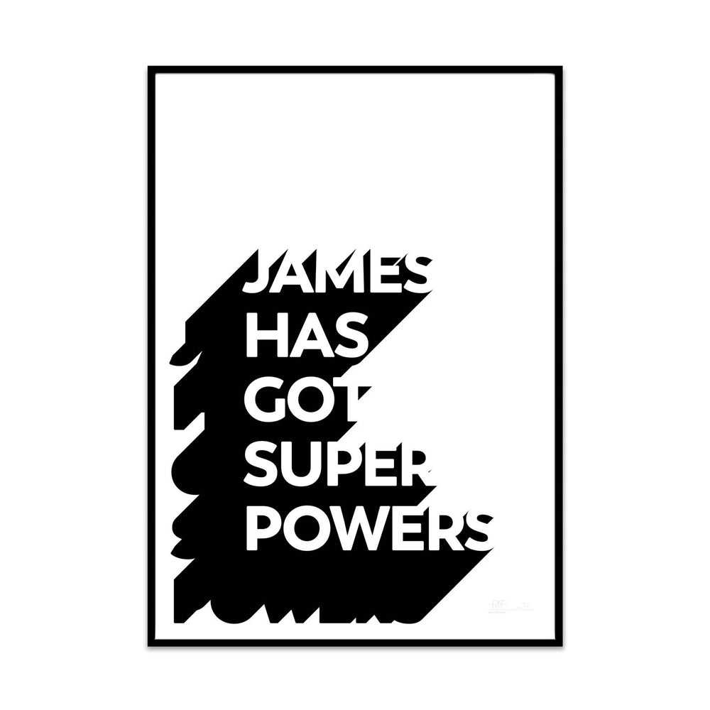 super powers (personalised) 7 colours