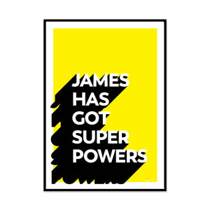 super powers (personalised) 7 colours
