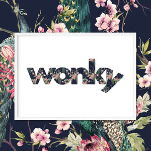 wonky (peacock blossom edition)